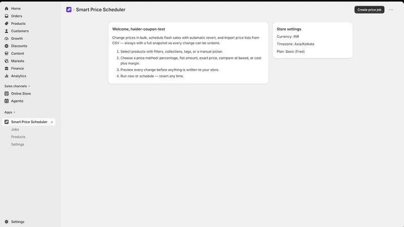 Smart price Scheduler