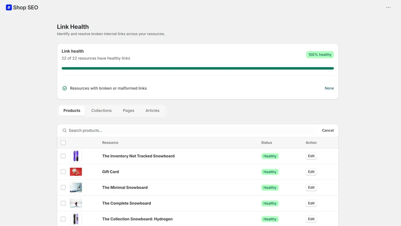 ShopSEO: SEO Audit & Schema