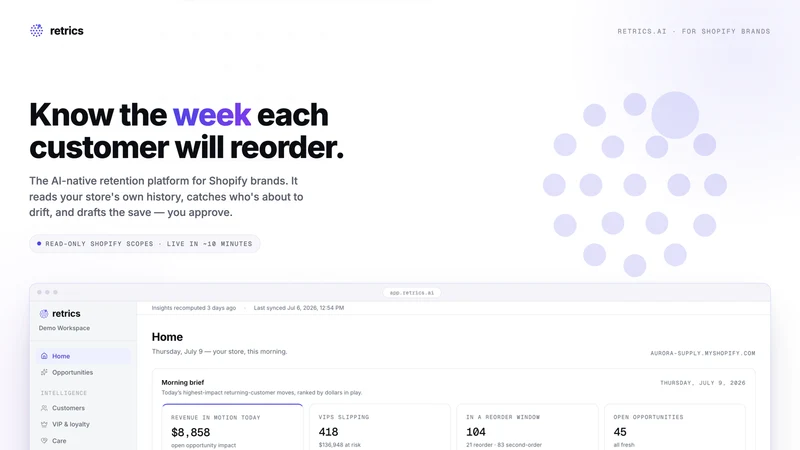 Retrics ‑ AI Retention Engine