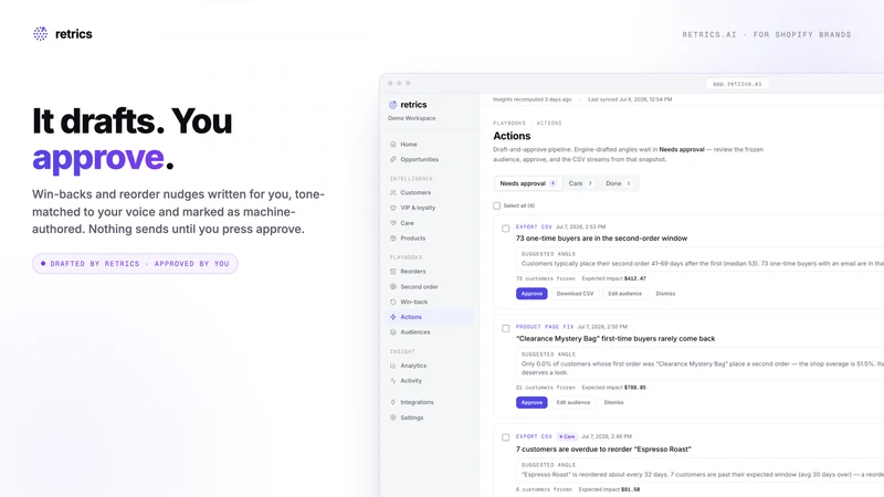 Retrics ‑ AI Retention Engine