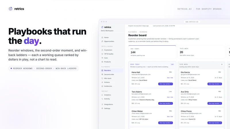 Retrics ‑ AI Retention Engine
