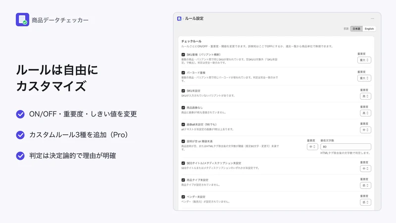 Product Data Checker