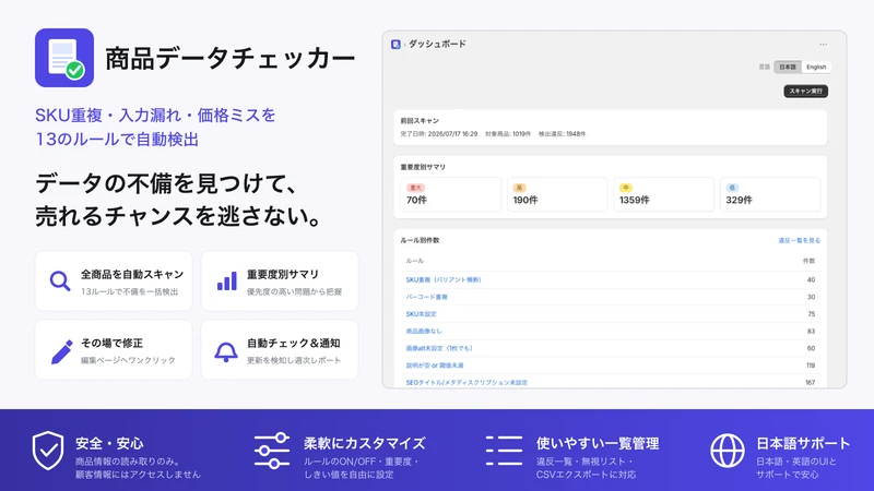 Product Data Checker
