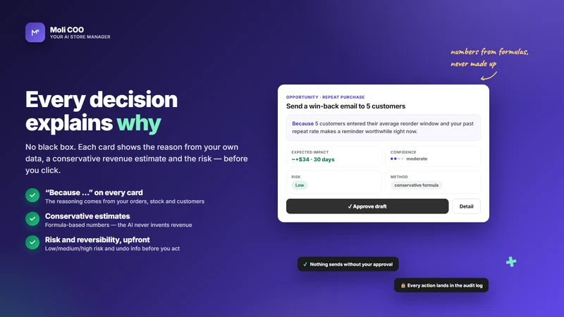 Moli COO – Your AI Store
