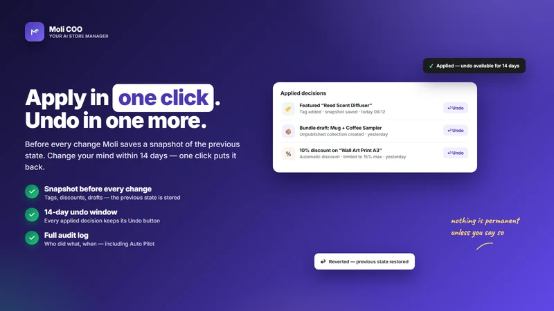 Moli COO – Your AI Store