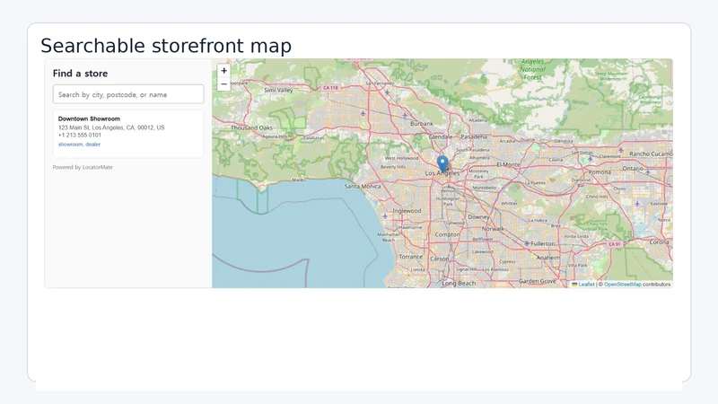 LocatorMate Store Finder