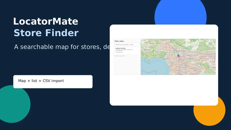 LocatorMate Store Finder