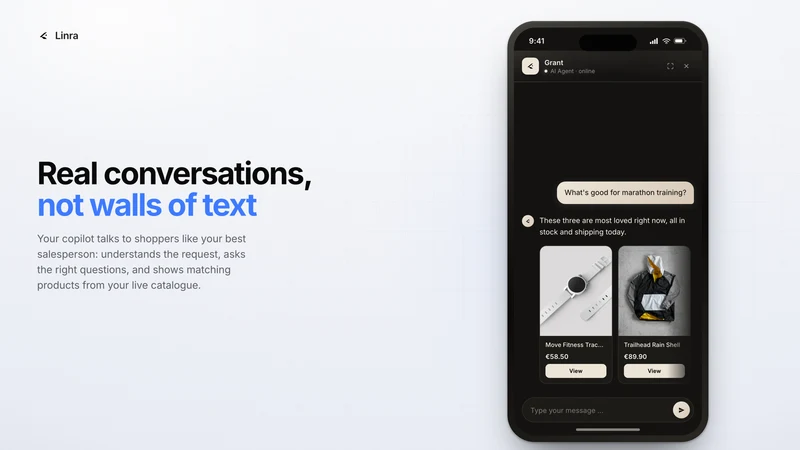 Linra ‑ AI Sales Chatbot