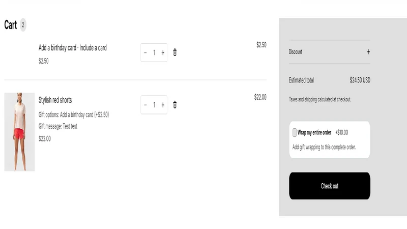 Complete gift options