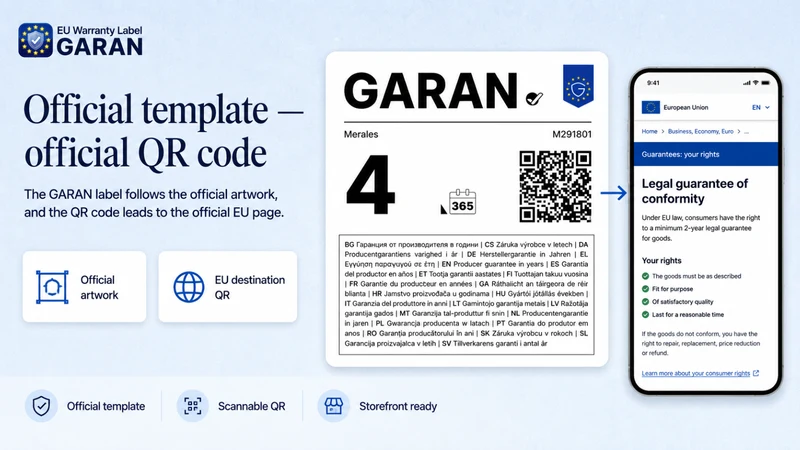 EU Warranty Label GARAN