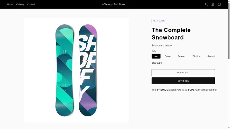 eShoopy Wishlist
