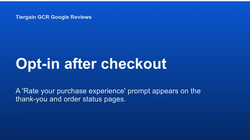 Tiergain GCR Google Reviews