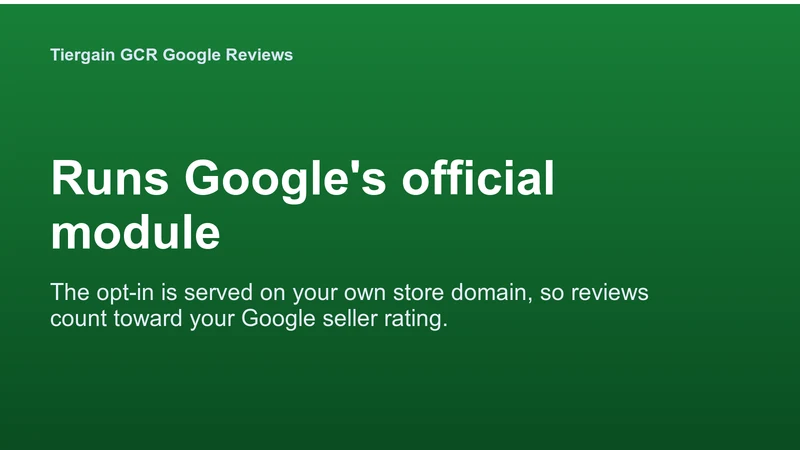 Tiergain GCR Google Reviews