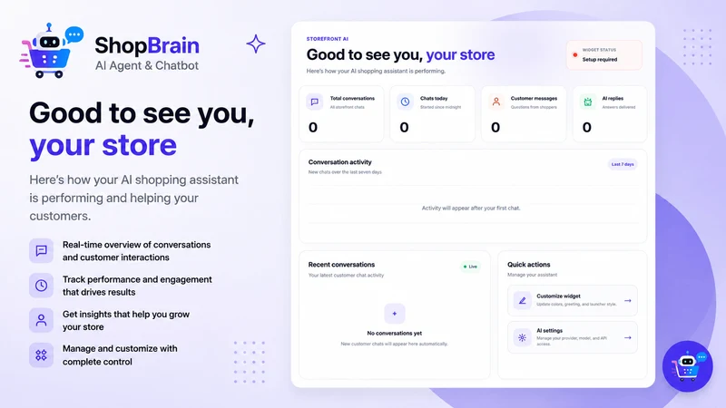 ShopBrain: AI Agent & Chatbot