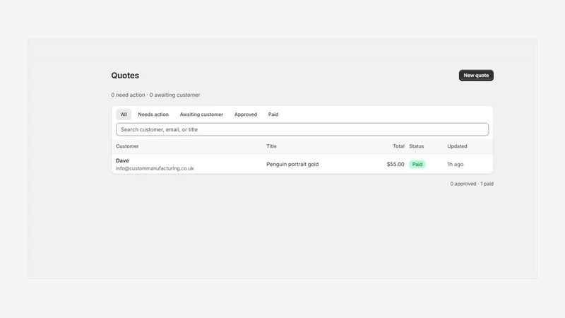 Proof & Pay: Proofs & Deposits