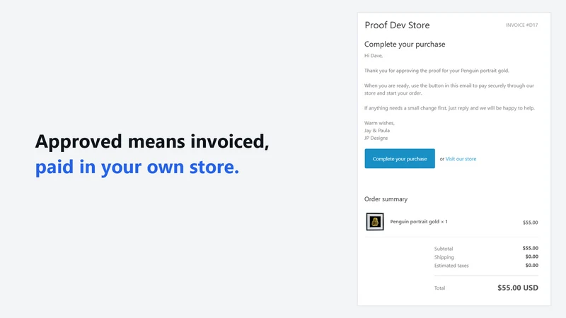 Proof & Pay: Proofs & Deposits