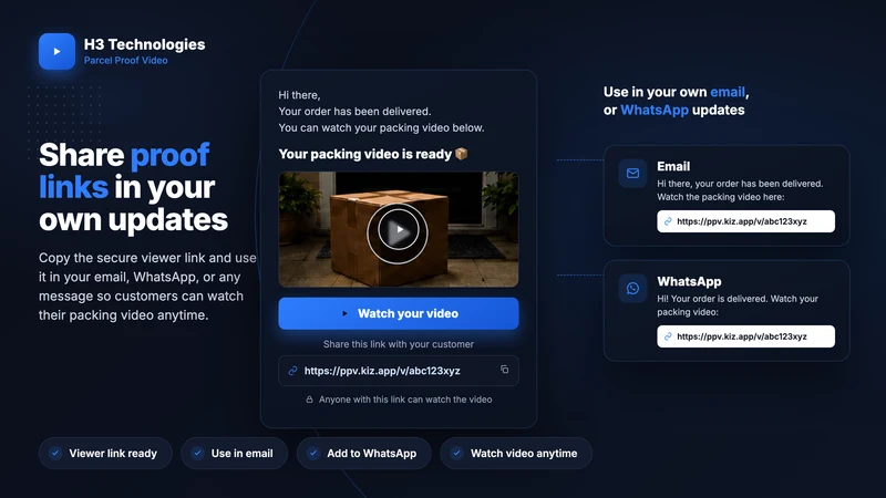 Parcel Proof Video