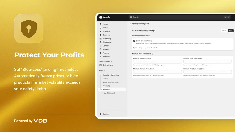 VDB Jewelry Pricing App