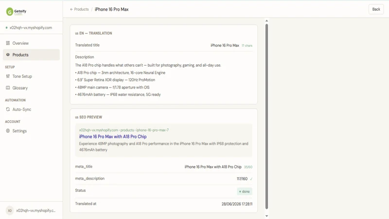 Getoify AI Product Description
