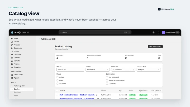 FullSweep: Bulk AI SEO & AEO