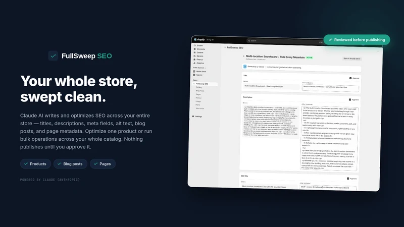 FullSweep: Bulk AI SEO & AEO