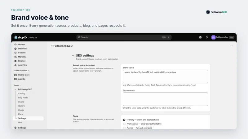 FullSweep: Bulk AI SEO & AEO