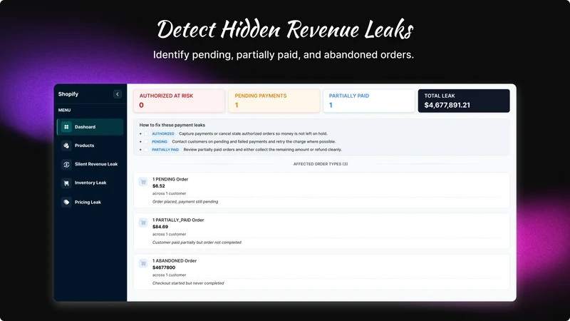 Revenue Leak Alert
