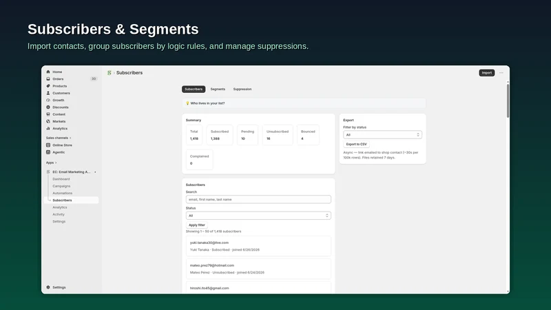 EC: Email Marketing Automation