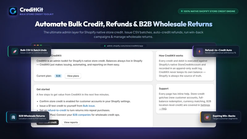 CreditKit: Store Credit & B2B
