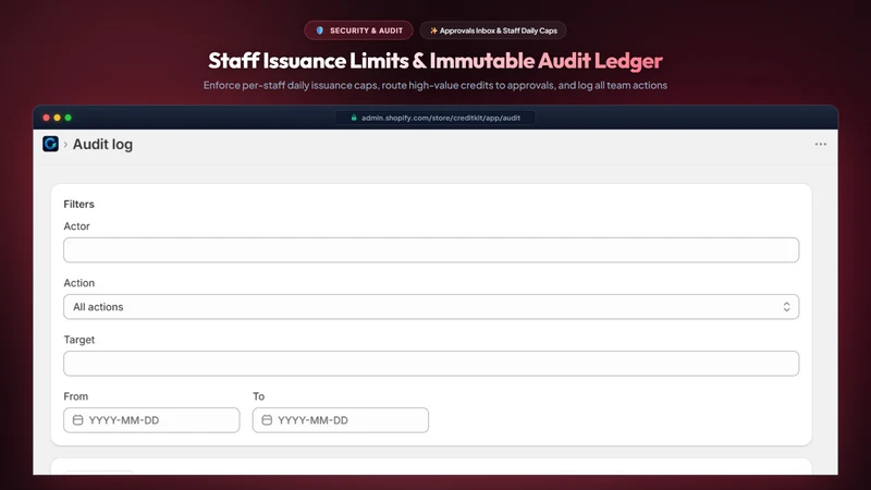 CreditKit: Store Credit & B2B
