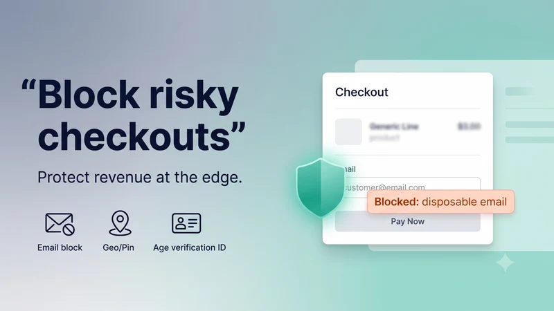 Order Gate: Checkout Rules