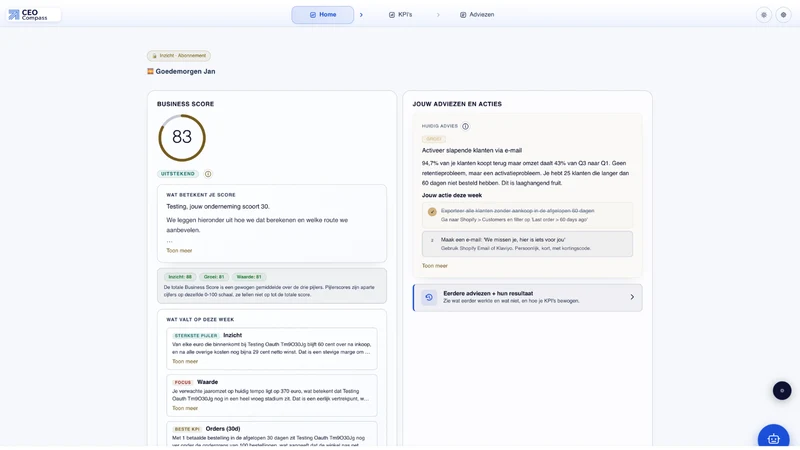 CEO Compass ‑ Store Analytics