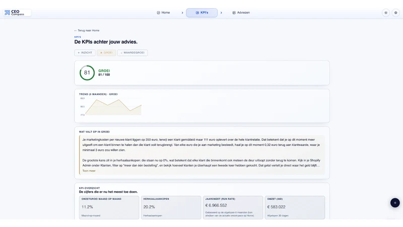 CEO Compass ‑ Store Analytics