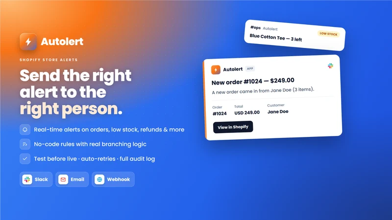 Autolert: Smart Store Alerts