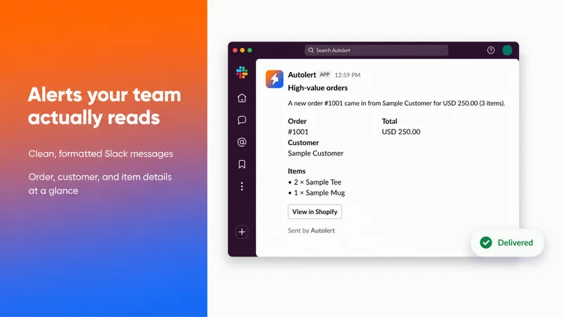 Autolert: Smart Store Alerts