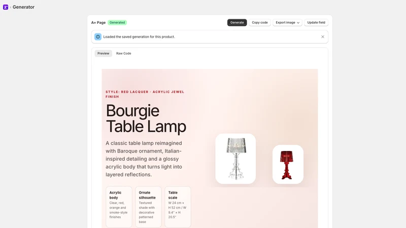 A+ Page Generator