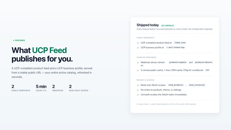 UCP Feed