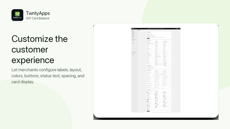 TwntyApps Gift Card Balance