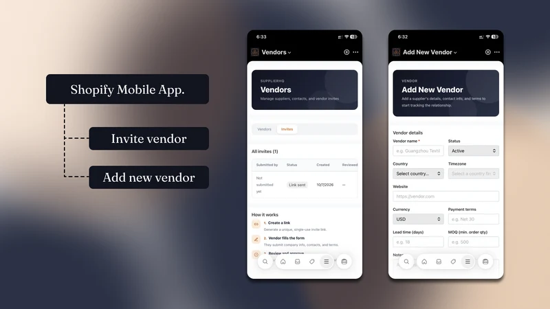 SupplierHQ: Vendor Manager