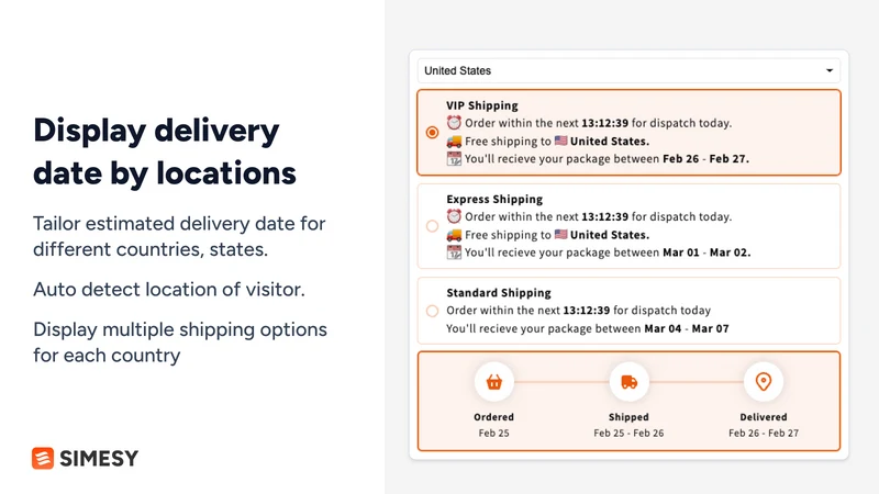 SM Estimated Delivery Date ETA