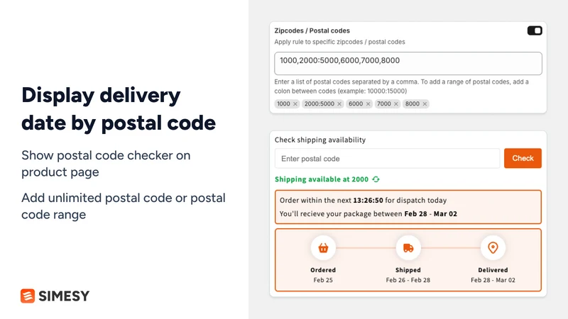SM Estimated Delivery Date ETA