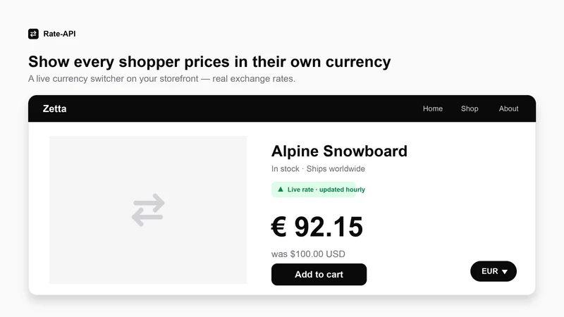 Rate‑API Currency Converter