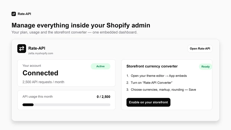 Rate‑API Currency Converter