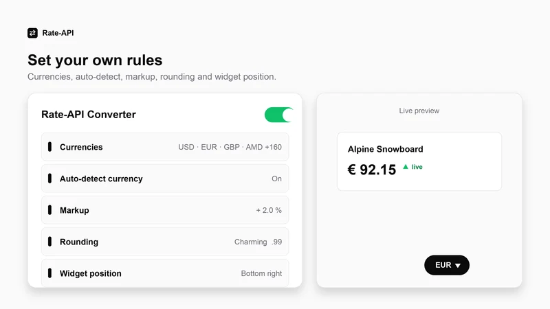 Rate‑API Currency Converter