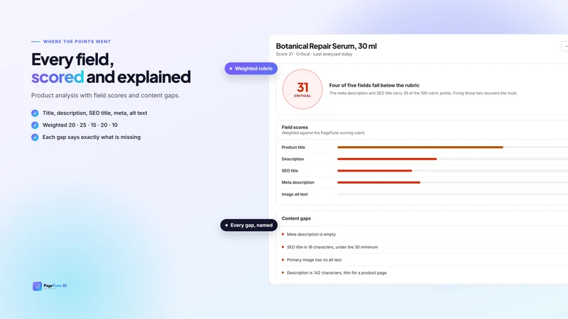 PageTune AI ‑ SEO Optimizer