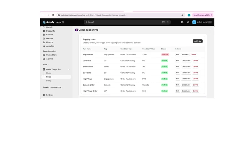 Order Tagger Pro