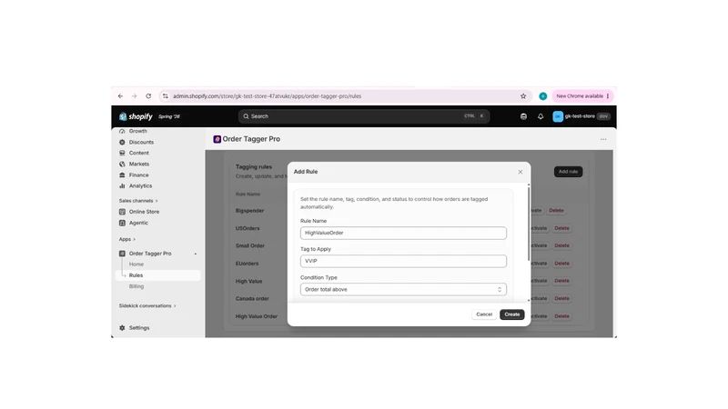 Order Tagger Pro