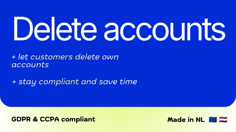 NC ‑ Delete customer accounts