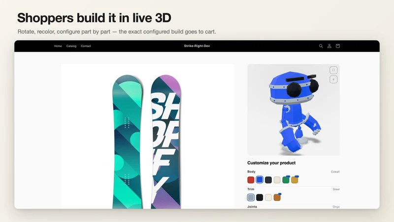 Morph 3D Product Configurator