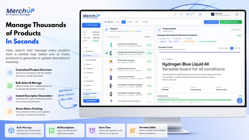 MerchUp AI Product Description